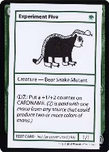 Experiment Five (No PW Symbol) — card price