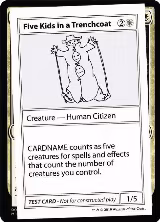 Five Kids in a Trenchcoat (No PW Symbol) — card price