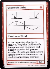 Geometric Weird (No PW Symbol) — card price