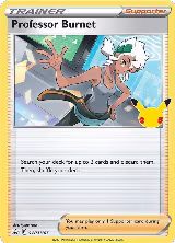 Professor Burnet - SWSH167 (25th Anniversary Stamp) (SWSH167), Sword & Shield Promo Cards — Pokémon card price