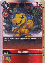 Agumon - P-001 (Rainbow Foil) (P-001 P) — card price