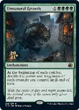 Unnatural Growth (206), Prerelease Cards — Magic card price