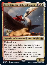 Rem Karolus, Stalwart Slayer (235), Prerelease Cards — Magic card price
