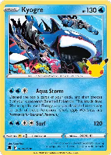 Kyogre (003/025), Celebrations — Pokémon card price