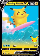 Surfing Pikachu V (008/025) — card price