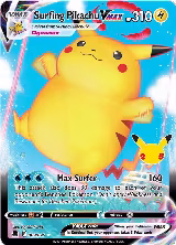 Surfing Pikachu VMAX (009/025), Celebrations — Pokémon card price