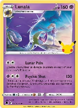 Lunala (015/025), Celebrations — Pokémon card price