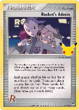Rocket's Admin. (86/109), Celebrations: Classic Collection — Pokémon card price