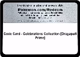 Code Card - Celebrations Collection [Dragapult Prime] — card price