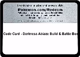 Code Card - Darkness Ablaze Build & Battle Box — card price