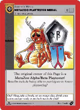 Metazoo Playtester Medal — card price