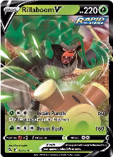 Rillaboom V (022/264), Fusion Strike — Pokémon card price