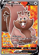 Greedent V (Full Art) (256/264), Fusion Strike — Pokémon card price