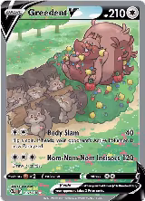 Greedent V (Alternate Full Art) (257/264), Fusion Strike — Pokémon card price