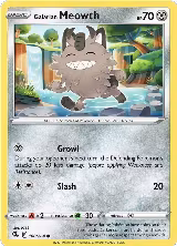 Galarian Meowth (180/264) — card price
