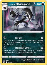Galarian Obstagoon (161/264), Fusion Strike — Pokémon card price