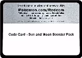 Code Card - Sun and Moon Booster Pack — card price