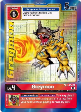 Greymon (Alternate Art) (EX1-004 U) — card price