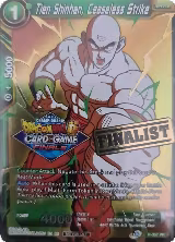 Tien Shinhan, Ceaseless Strike (Championship 2021 Vault Set) (Finalist Gold Stamped) (P-357) — card price