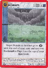 Invisibility (128) — card price