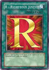 R - Righteous Justice (YSDJ-EN031) — card price