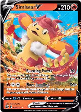 Simisear V (027/172), Brilliant Stars — Pokémon card price