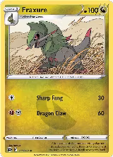 Fraxure (111/172), Brilliant Stars — Pokémon card price