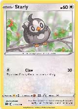 Starly (117/172), Brilliant Stars — Pokémon card price