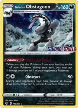 Galarian Obstagoon - 119/202 (Cosmos Holo) (119/202), Miscellaneous Cards & Products — Pokémon card price