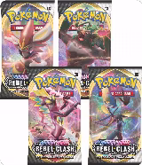 Rebel Clash Booster Pack Art Bundle [Set of 4], Rebel Clash — Pokémon card price