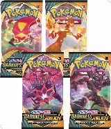 Darkness Ablaze Booster Pack Art Bundle [Set of 4], Darkness Ablaze — Pokémon card price