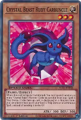 Crystal Beast Ruby Carbuncle (SGX1-ENF04), Speed Duel GX: Duel Academy Box — Yu-Gi-Oh! card price