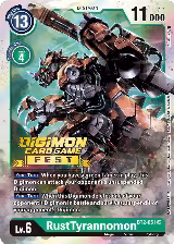 RustTyrannomon (Digimon Card Game Fest 2022) (BT2-051 SR) — card price
