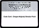 Code Card - Dragon Majesty Booster Pack — card price