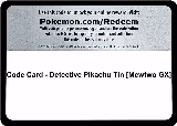 Code Card - Detective Pikachu Tin [Mewtwo GX] — card price