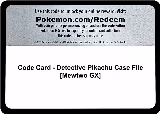 Code Card - Detective Pikachu Case File [Mewtwo GX] — card price