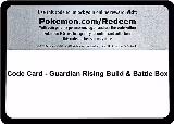 Code Card - Guardian Rising Build & Battle Box — card price