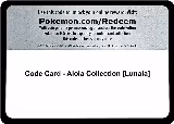 Code Card - Alola Collection [Lunala], Miscellaneous Cards & Products — Pokémon card price