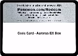 Code Card - Aurorus EX Box, Miscellaneous Cards & Products — Pokémon card price