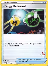 Energy Retrieval - 160/202 (#37 Cinderace Stamped) (160/202) — card price