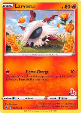 Larvesta - 023/198 (#36 Cinderace Stamped) (023/198) — card price