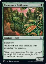 Overgrown Battlement (303), Commander: Streets of New Capenna — Magic card price
