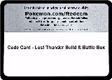Code Card - Lost Thunder Build & Battle Box — card price
