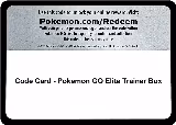 Code Card - Pokemon GO Elite Trainer Box — card price