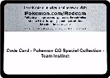 Code Card - Pokemon GO Special Collection - Team Instinct — card price