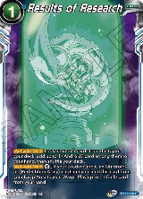 Results of Research (BT17-058) — card price