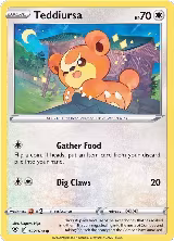 Teddiursa (122/189), Astral Radiance — Pokémon card price