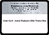 Code Card - Astral Radiance Elite Trainer Box — card price