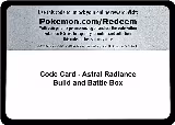 Code Card - Astral Radiance Build and Battle Box — card price