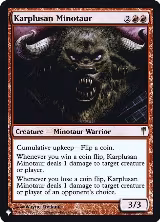 Karplusan Minotaur (86), The List Reprints — Magic card price